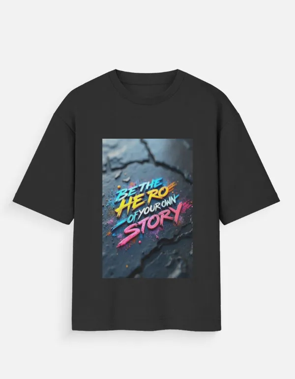 Black_100%_Cotton_Oversized_T_Shirt_For_Men