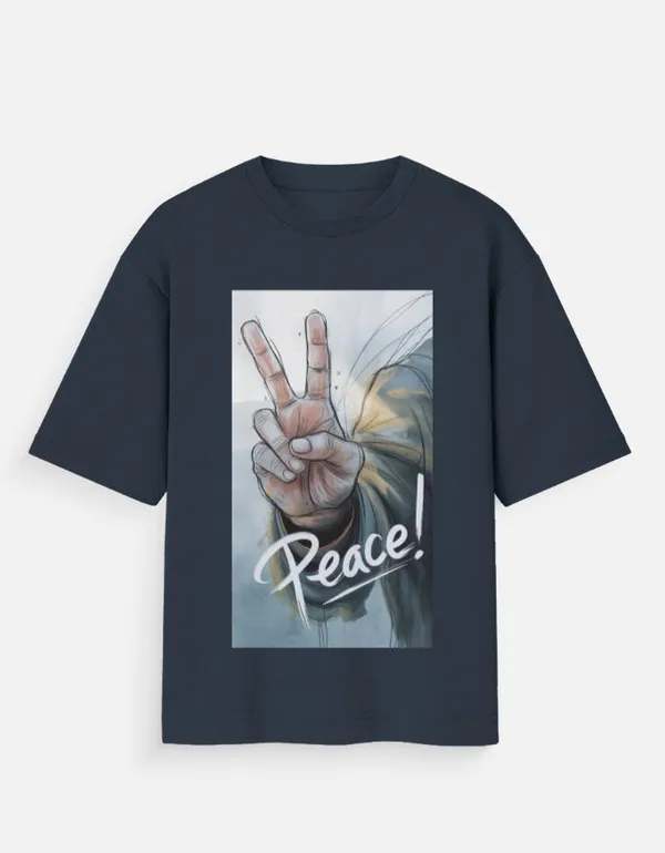 Navy_Blue_100%_Cotton_Oversized_T_Shirt_For_Men