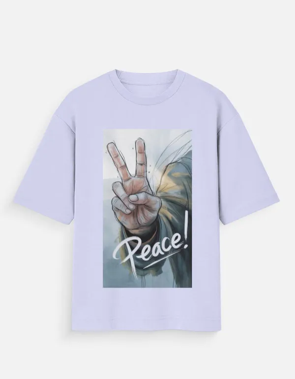 Lavender_100%_Cotton_Oversized_T_Shirt_For_Men