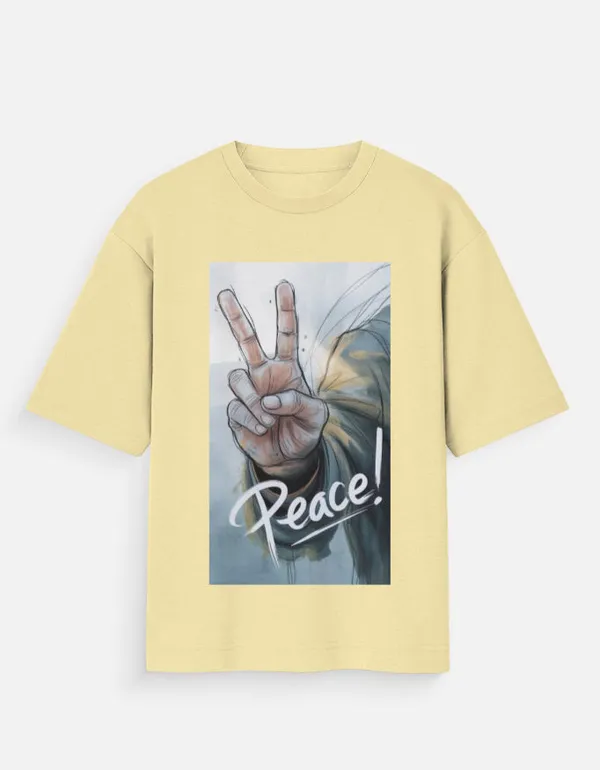 Light_Yellow_100%_Cotton_Oversized_T_Shirt_For_Men