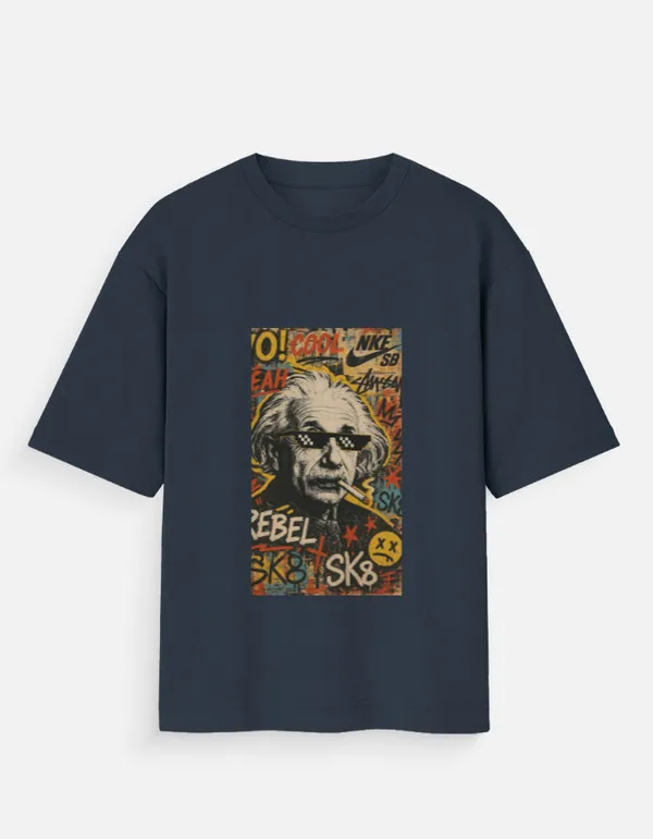 Blue_100%_Cotton_Oversized_T_Shirt_For_Men