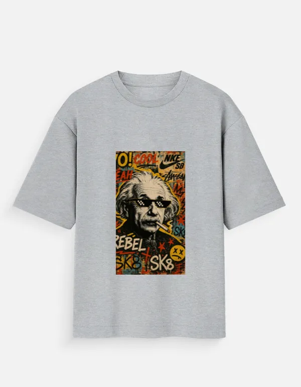 Grey_100%_Cotton_Oversized_T_Shirt_For_Men