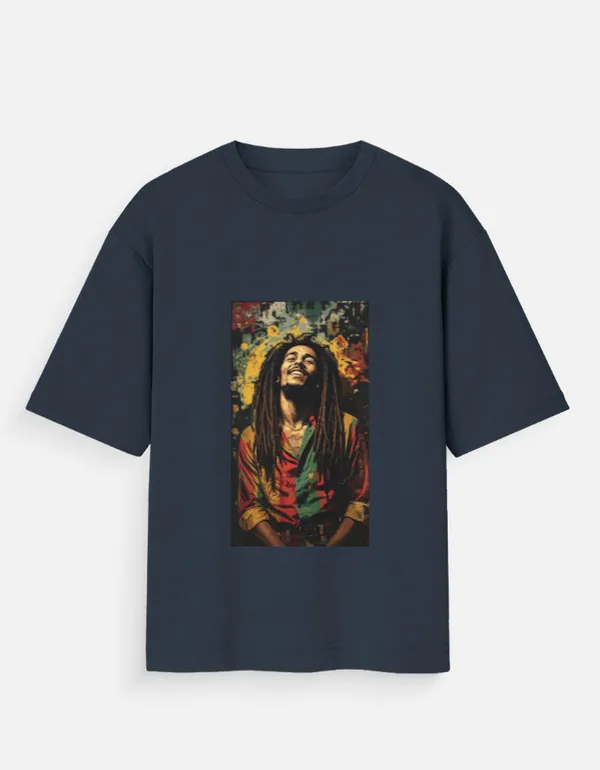 Blue_100%_Cotton_Oversized_T_Shirt_For_Men