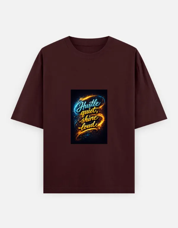 Maroon_100%_Cotton_Oversized_T_Shirt_For_Men