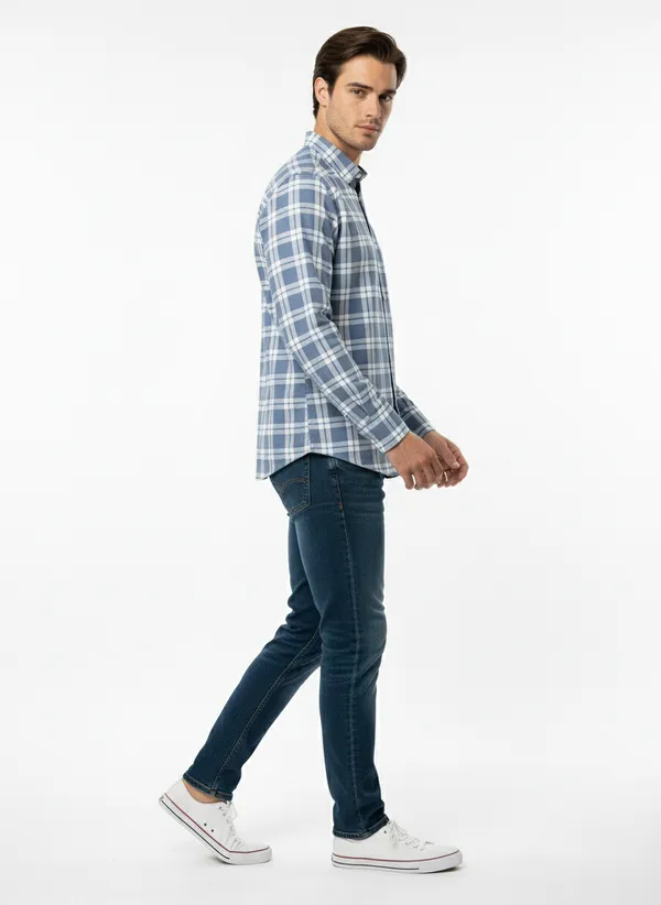 Multicolor_Blended_Cotton_Shirt_For_Men