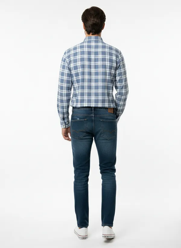 Multicolor_Blended_Cotton_Shirt_For_Men