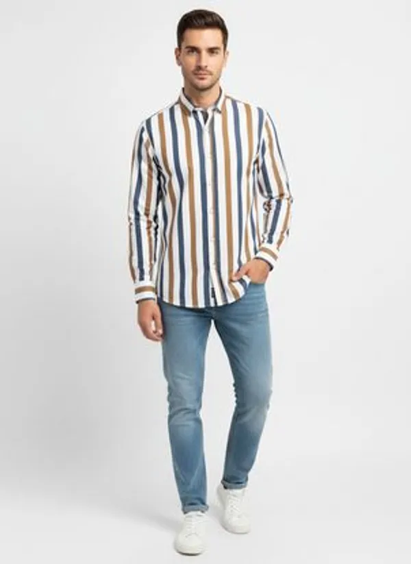 Multicolor_Blended_Cotton_Shirt_For_Men