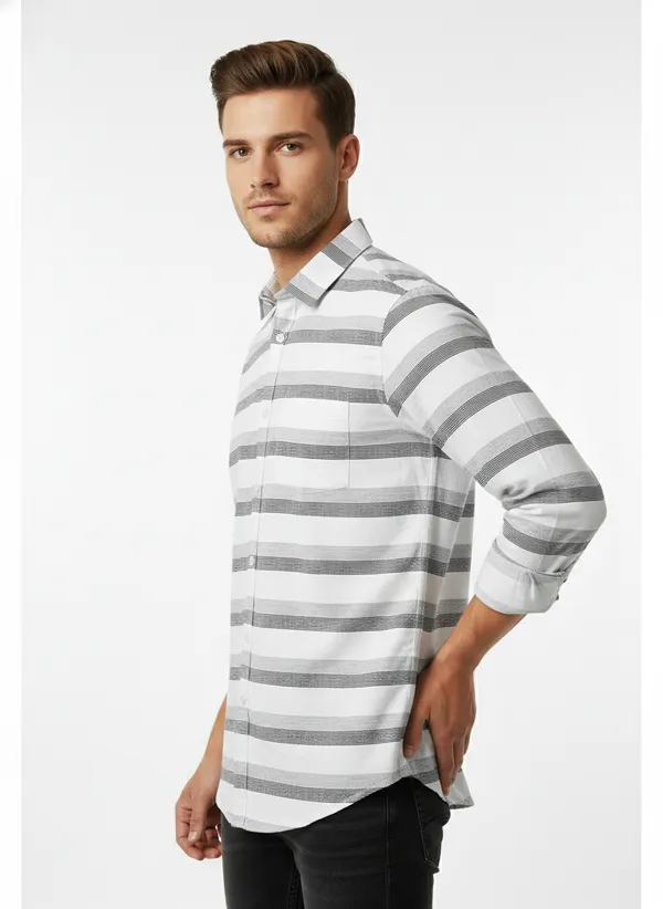 Grey_And_White_Blended_Cotton_Shirt_For_Men