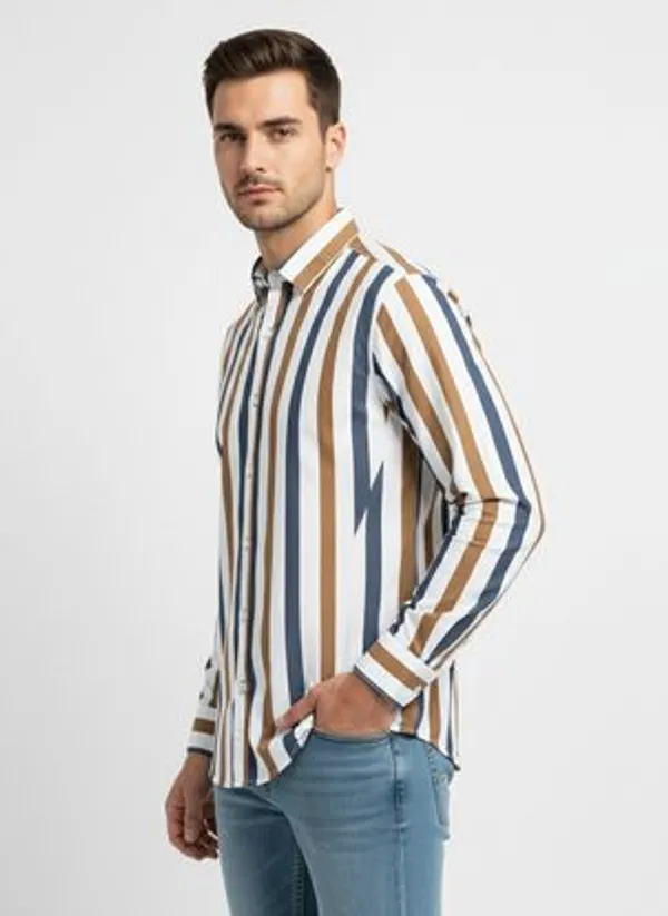 Multicolor_Blended_Cotton_Shirt_For_Men