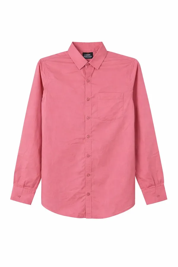 Pink_Blended_Cotton_Shirt_For_Men
