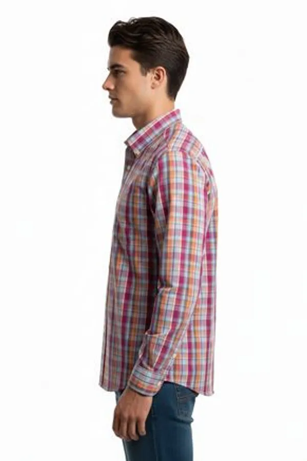 Multicolor_Blended_Cotton_Shirt_For_Men