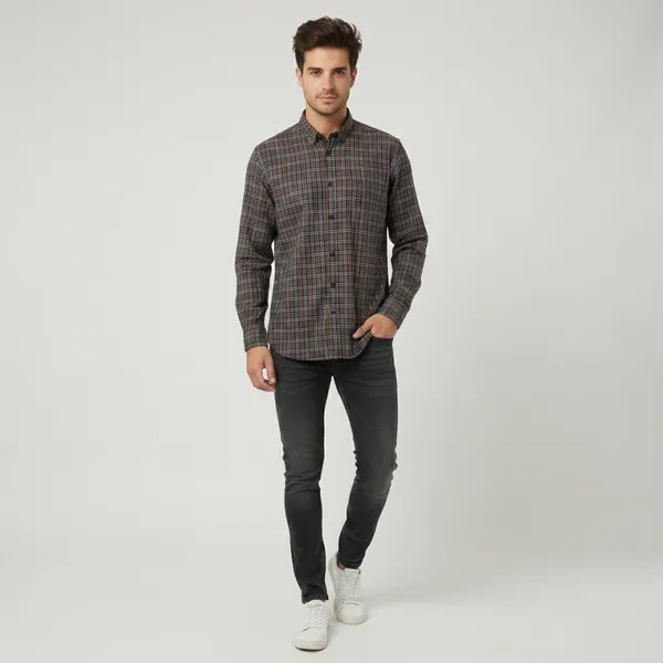 Multicolor_Blended_Cotton_Shirt_For_Men