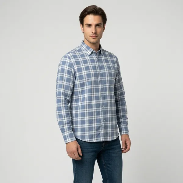 Multicolor_Blended_Cotton_Shirt_For_Men