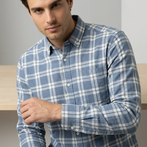 Multicolor_Blended_Cotton_Shirt_For_Men