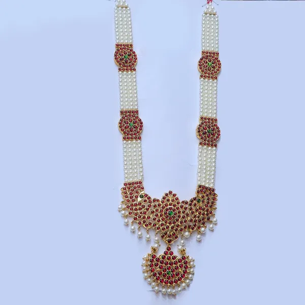 Gold_Alloy_Kemp_Stone_Floral_Temple_Long_Haram_For_Women