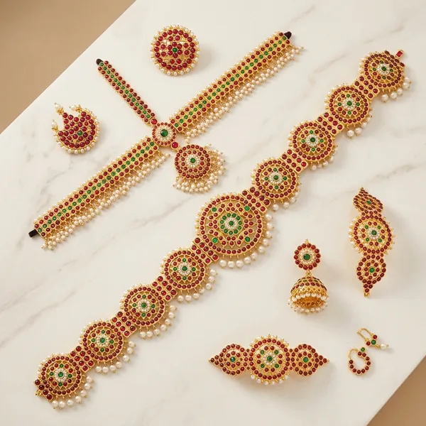 Bharatanatyam_And_Kuchipudi_Jewellery_Set_10_Piece_Complete_Traditional_South_Indian_Classical_Dance_Accessories