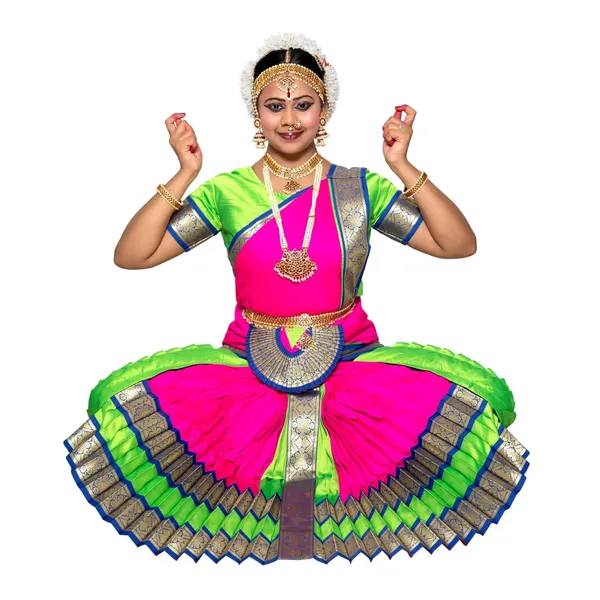 Pink_&_Green_Silk_Blend_Bharatanatyam_Costume_For_Women