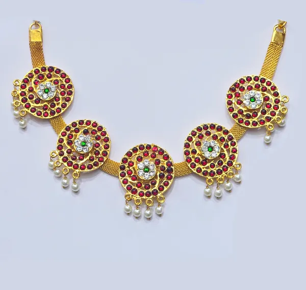 Gold_Alloy_Ruby_Emerald_Stone_Short_Necklace_For_Women