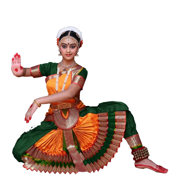 Orange_Green_Silk_Blend_Bharatanatyam_Costume_For_Women