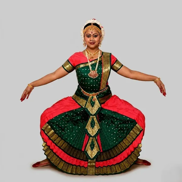 Green_&_Pink_Silk_Blend_Bharatanatyam_Costume_For_Women