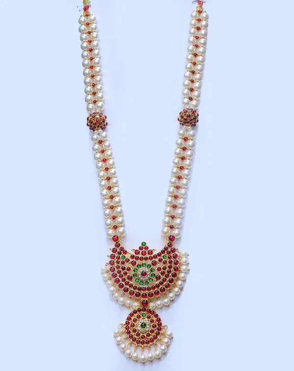 Gold_Alloy_Traditional_Long_Haram_Pearl_Necklace_For_Women