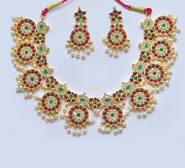 Gold_Alloy_Kemp_Stone_Circular_Motif_Short_Necklace_Set_For_Women_Pack_Of_2