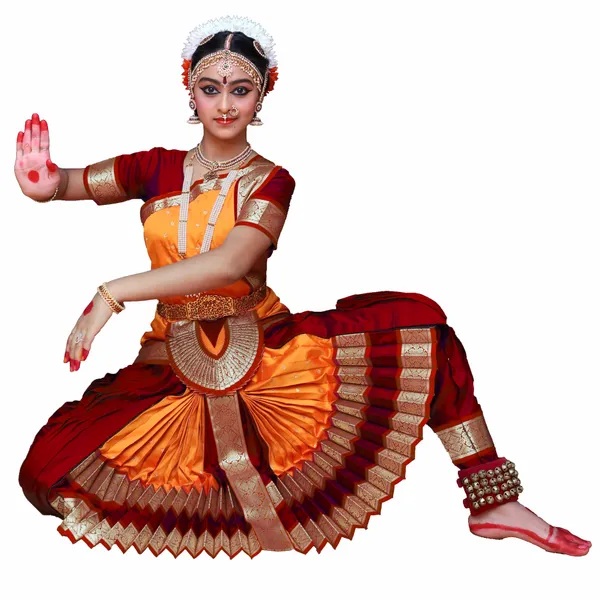 Maroon_Orange_Silk_Blend_Zari_Border_Bharatanatyam_Costume_For_Women