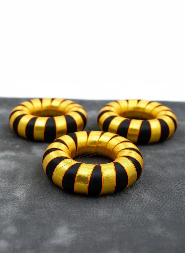 Gold_Black_Satin_Striped_Hair_Bun_Scrunchie_For_Women__Pack_Of_3
