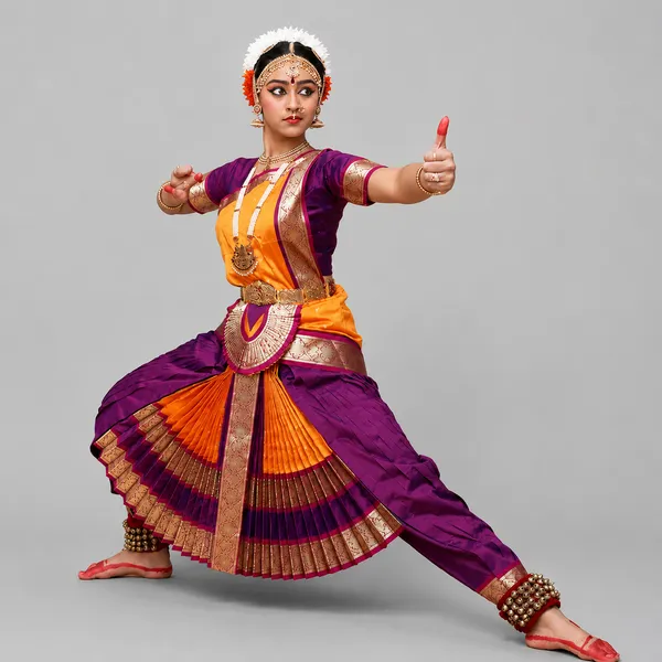 Orange_Purple_Silk_Blend_Bharatanatyam_Costume_For_Women