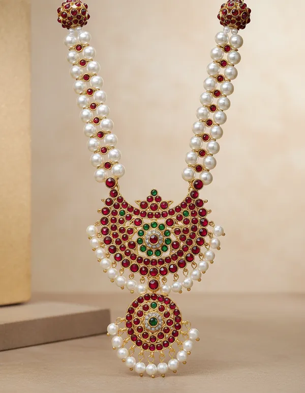 Gold_Alloy_Traditional_Long_Haram_Pearl_Necklace_For_Women