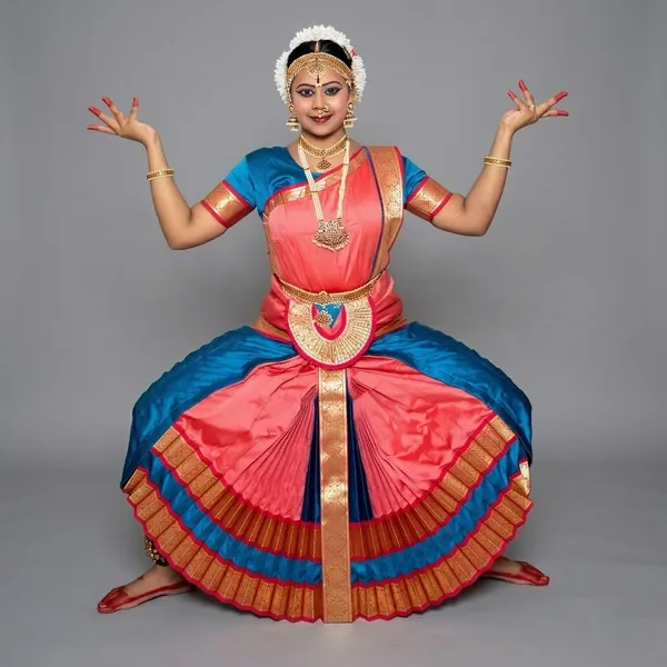 Pink_&_Blue_Silk_Blend_Bharatanatyam_Costume_For_Women