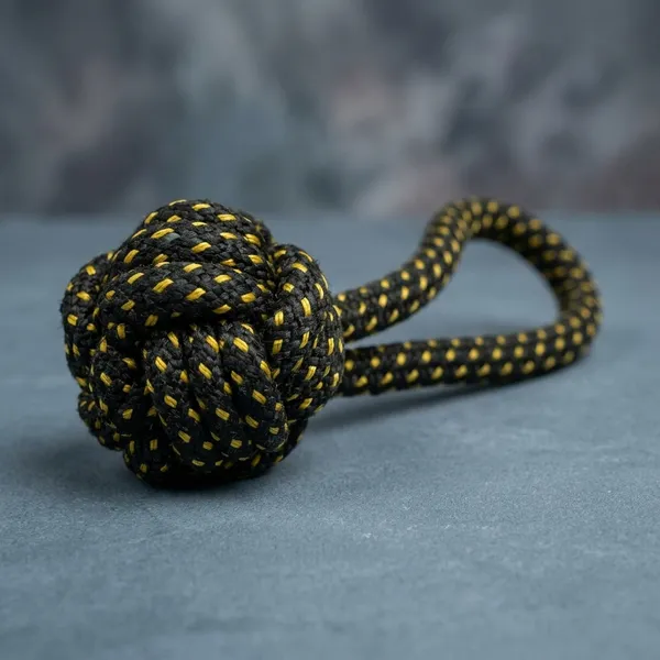 Black_Yellow_Braided_Rope_Ball_Dog_Toy_With_Handle