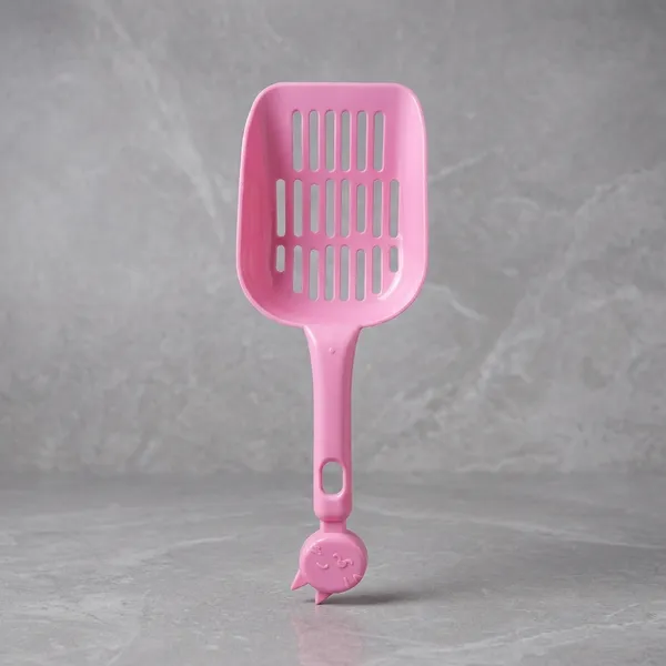 Pink_Plastic_Slotted_Cat_Litter_Scoop