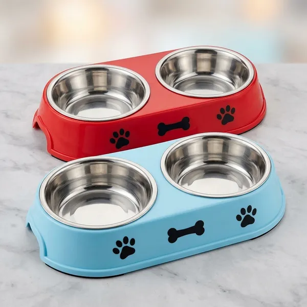 Stainless_Steel_Double_Bowl_Pet_Feeder_With_Plastic_Base