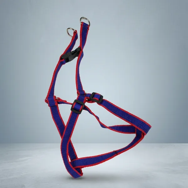 Nylon_Adjustable_Step-In_Dog_Harness_With_Leash