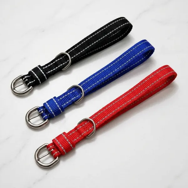 Reflective_Nylon_Dog_Collar_And_Leash_multi_color_(only_one_leash_and_collar)