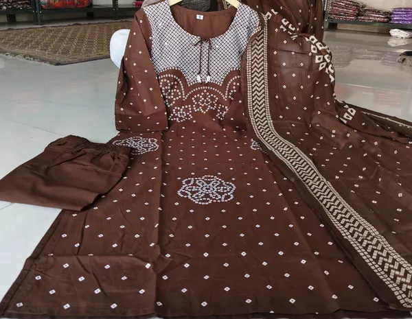 Brown_Georgette_Embroidered_Anarkali_Suit_Set_For_Women