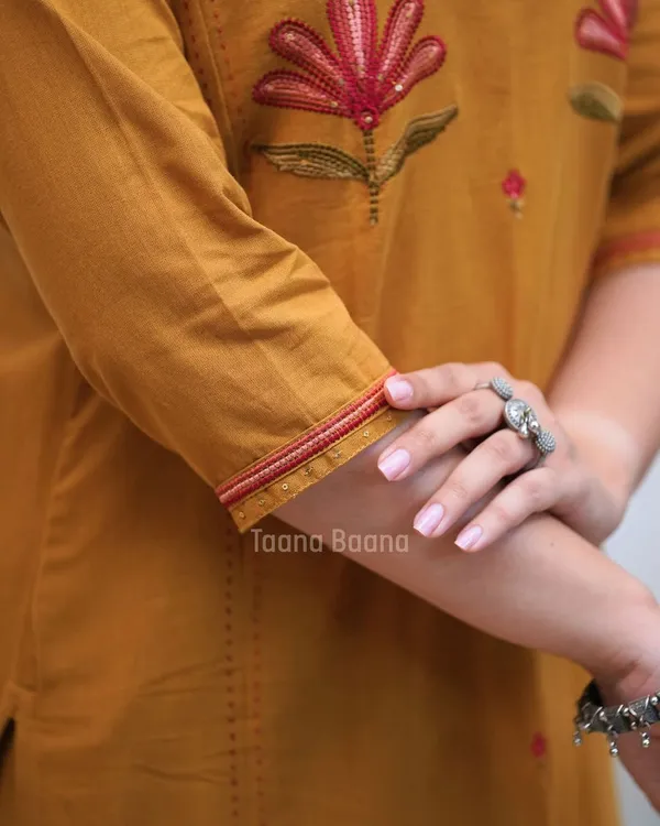 Yellow_Cotton_Straight_Floral_Embroidered_Kurta_Set_For_Women