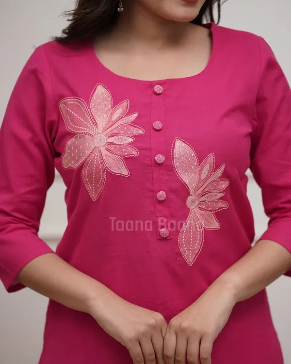Pink_Cotton_Flex_Straight_Floral_Embroidered_Kurta_Set_For_Women