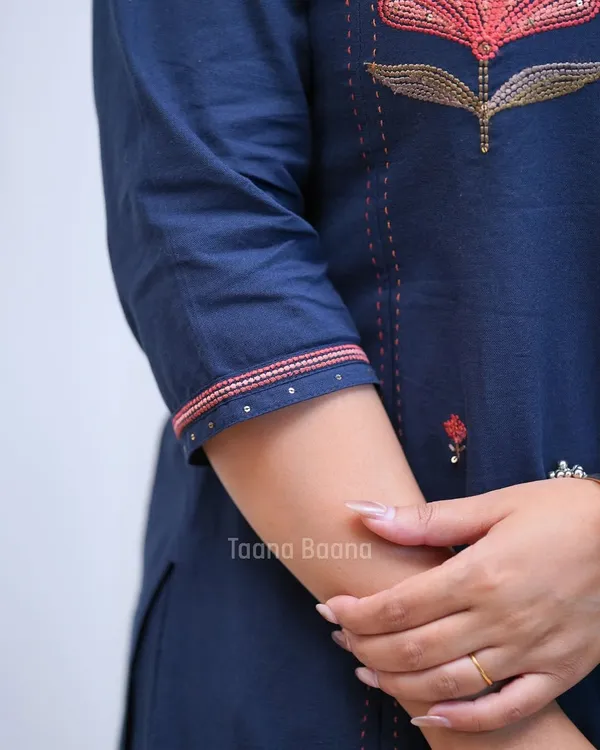 Blue_Cotton_Straight_Floral_Embroidered_Kurta_Set_For_Women