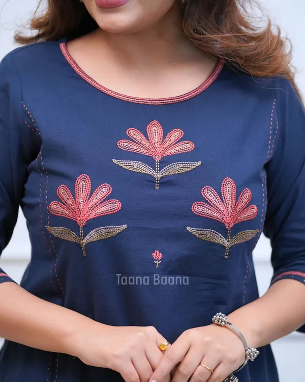 Blue_Cotton_Straight_Floral_Embroidered_Kurta_Set_For_Women