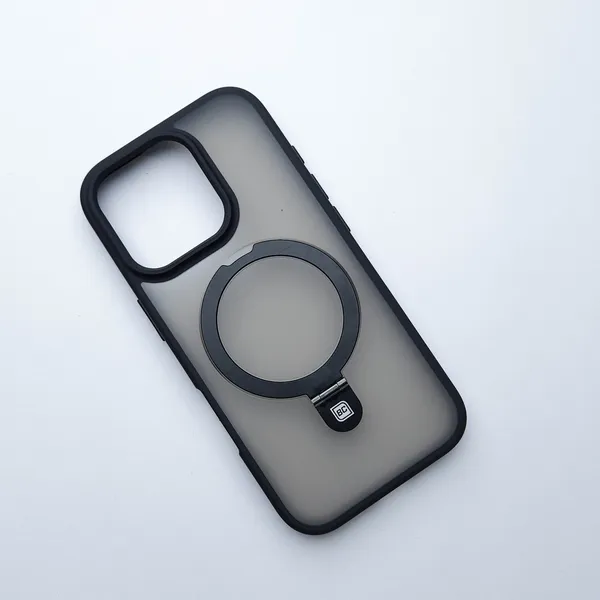 Translucent_Phone_Case_With_Metal_Ring_Stand_Black_Iphone_16_Pro_Max