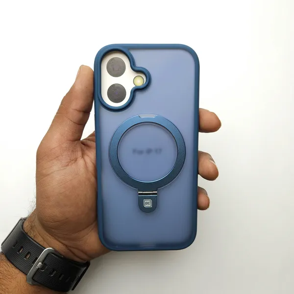 Translucent_Phone_Case_With_Metal_Ring_Stand_Blue_Iphone_16