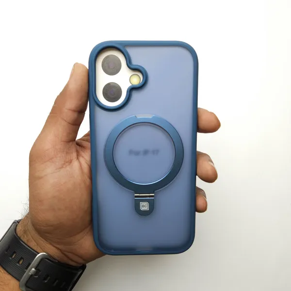 Translucent_Phone_Case_With_Metal_Ring_Stand_Blue_Iphone_15