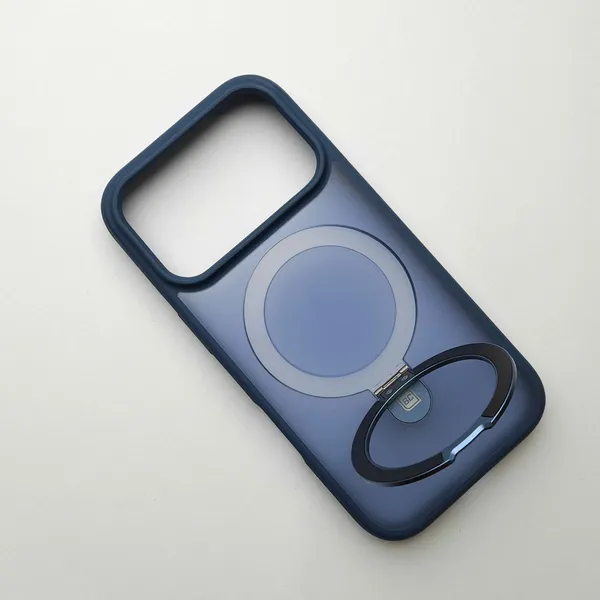 Translucent_Phone_Case_With_Metal_Ring_Stand_Blue_Iphone_15