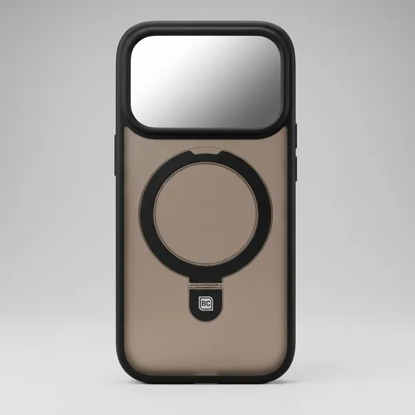 Translucent_Phone_Case_With_Metal_Ring_Stand_Black_Iphone_17_Pro_Max