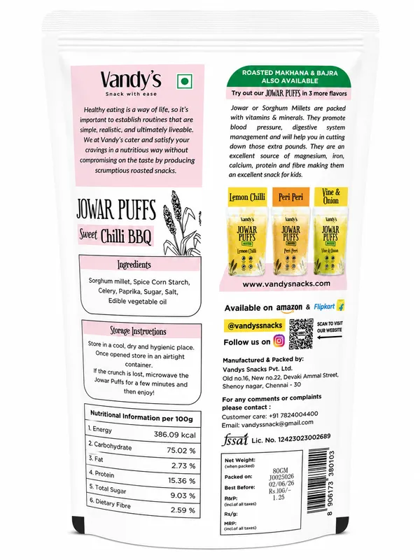 Vandy'S_Sweet_Chilli_Bbq_Jowar_Puffs_(Pack_Of_5_)