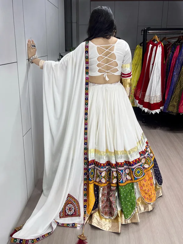 Pure_Rayon_Cotton_Multi_Kutchi_Design_White_Concept_6M_Flair_Navratri_Garba_Chaniya_Choli_(Ready_to_Wear)