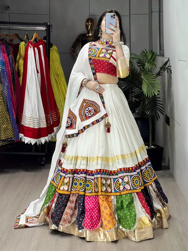 Pure_Rayon_Cotton_Multi_Kutchi_Design_White_Concept_6M_Flair_Navratri_Garba_Chaniya_Choli_(Ready_to_Wear)