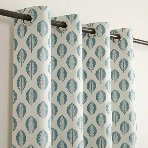 Blue_Leaf_Printed_7_Feet_Door_Curtain_|_Premium_Polyester_Eyelet_Curtain_for_Living_Room,_Bedroom_&_Home_Decor_|_Pack_of_1